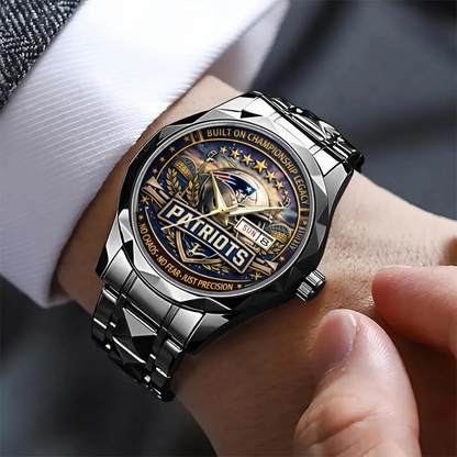 NE x NFL AFC Champions 2026 Alloy Luxury Quartz Watch V3DatND DVT