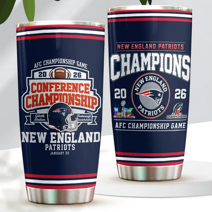 NE x NFL AFC Champions 2026 Tumbler Cup V1DatND DVT