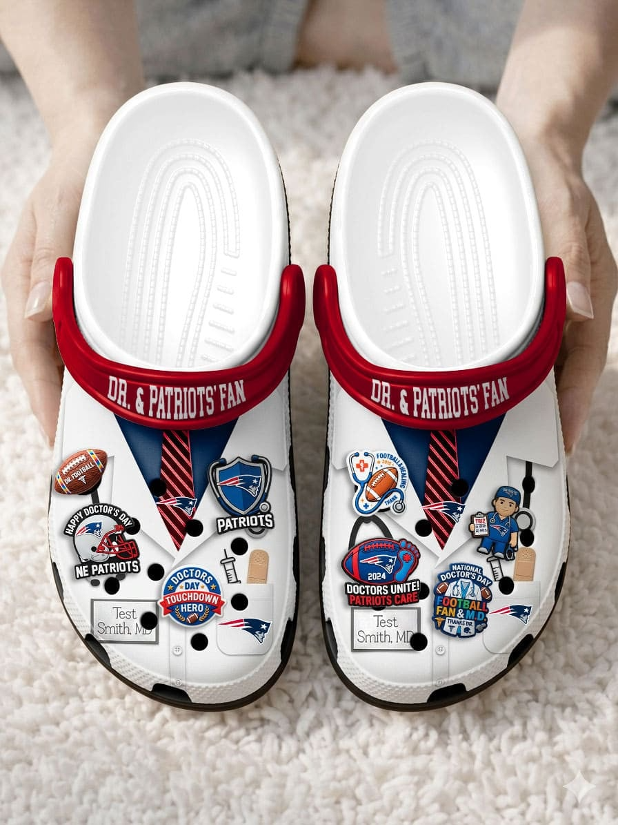 NEP PREMIUM NFL NATIONAL DOCTOR'S DAY CLOGS WITH 8 CHARMS DDT  CTND