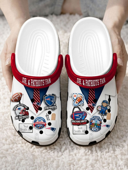 NEP PREMIUM NFL NATIONAL DOCTOR'S DAY CLOGS WITH 8 CHARMS DDT  CTND
