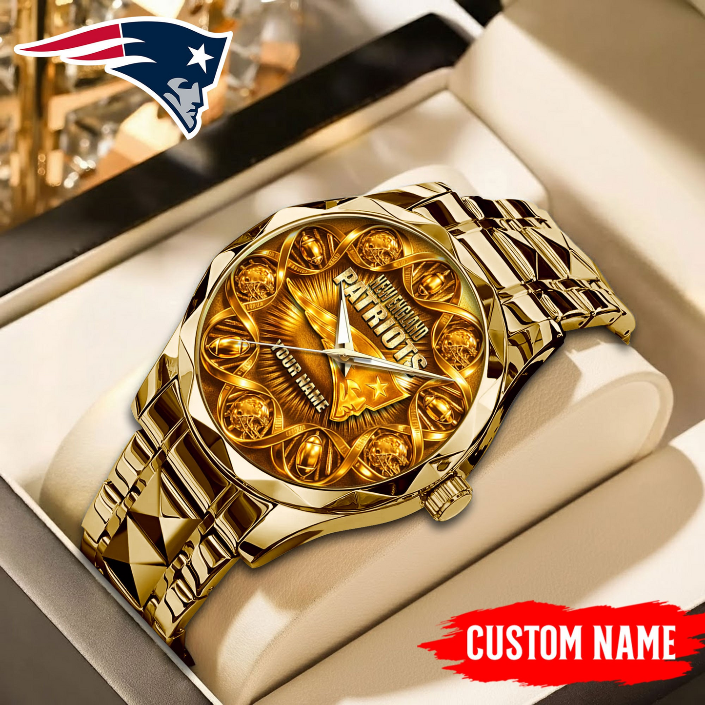 NEP Premium NFL It's In My DNA Stainless Steel Watch DDT  NTL