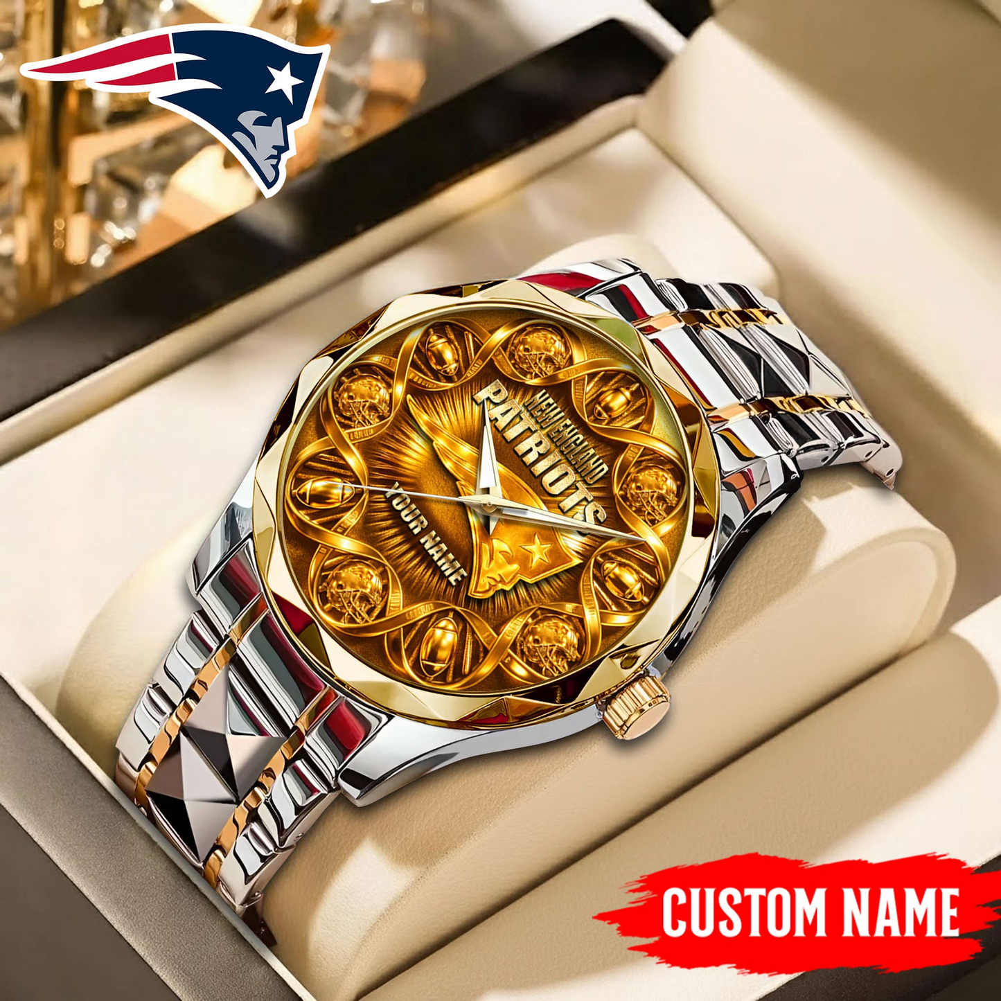 NEP Premium NFL It's In My DNA Stainless Steel Watch DDT  NTL