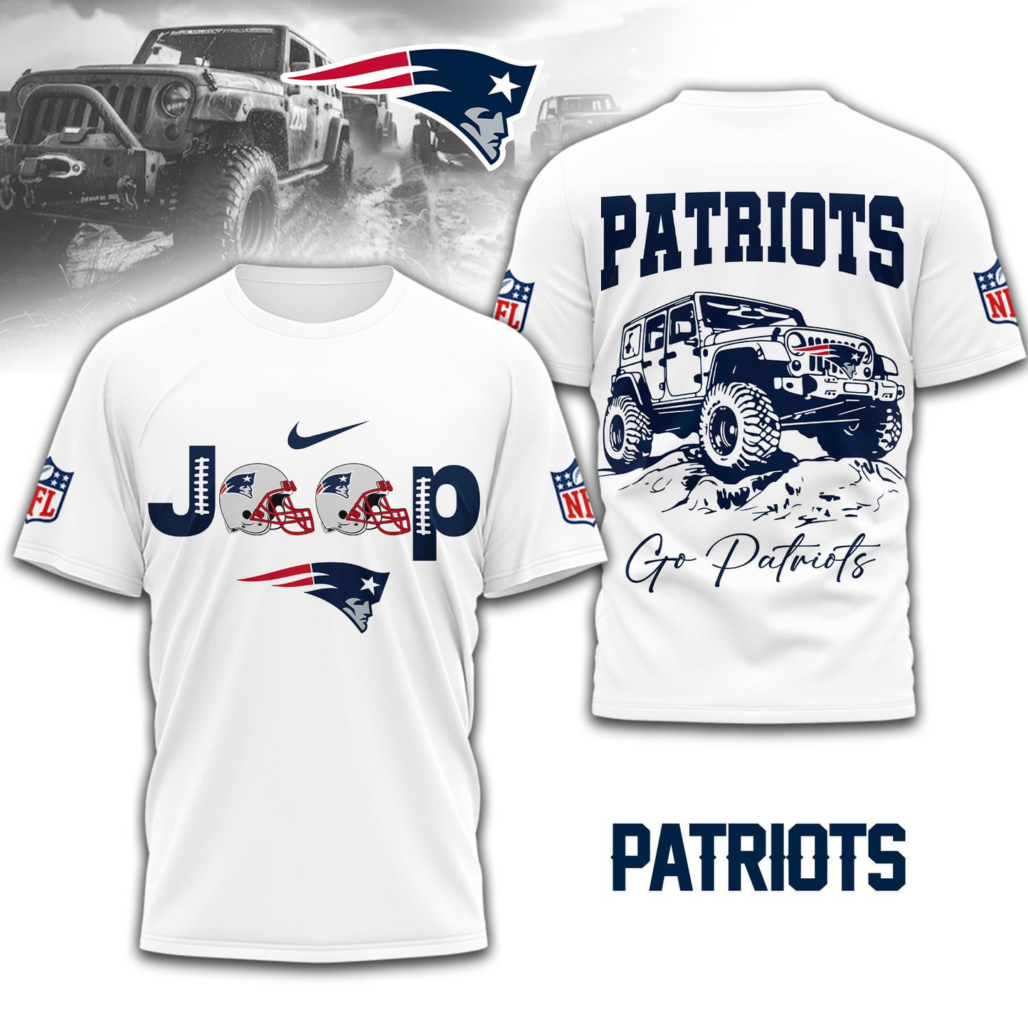 NEP Premium NFL Jeep 3D Shirt DDT NTL
