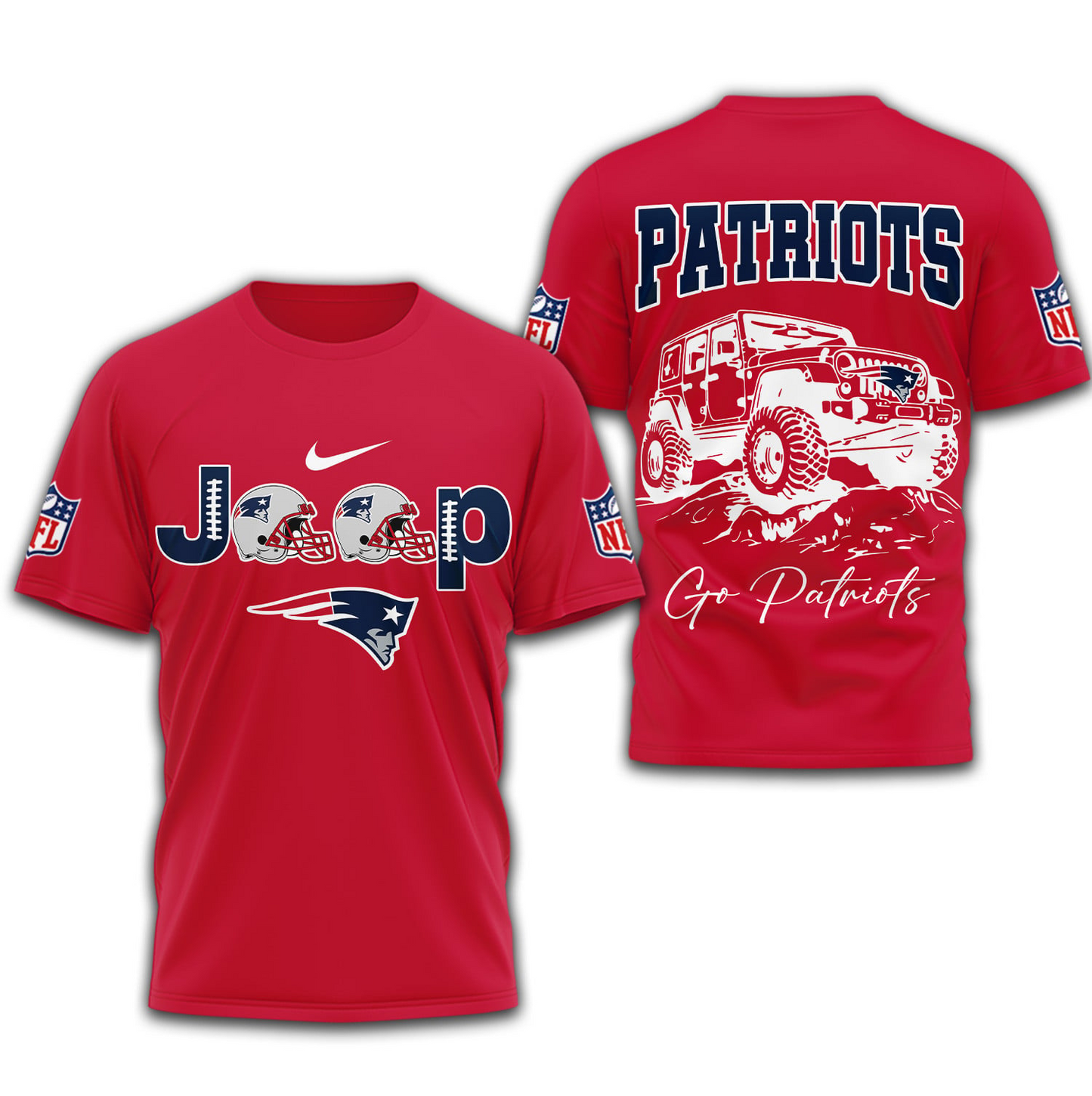 NEP Premium NFL Jeep 3D Shirt DDT NTL