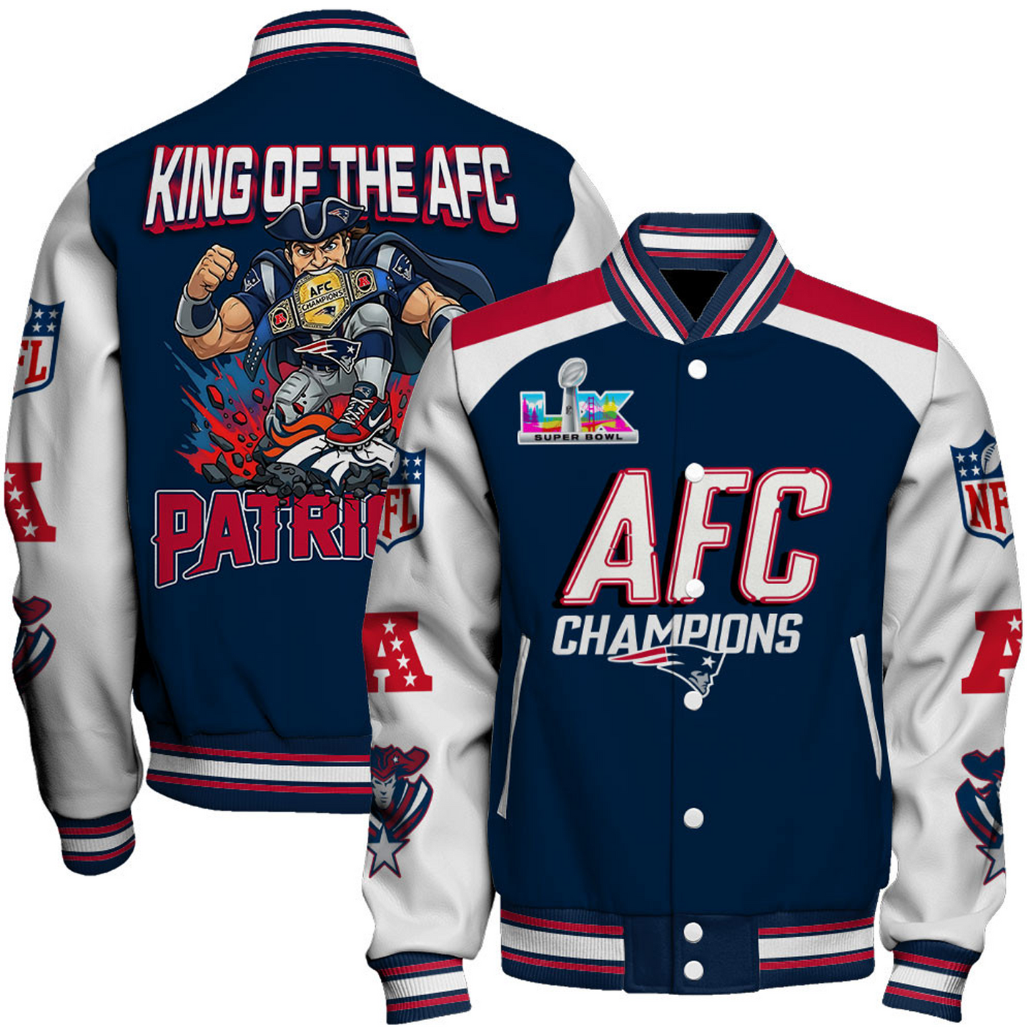 NEP x 2025 AFC Champions Premium Varsity Jacket V12 DATND TANTD