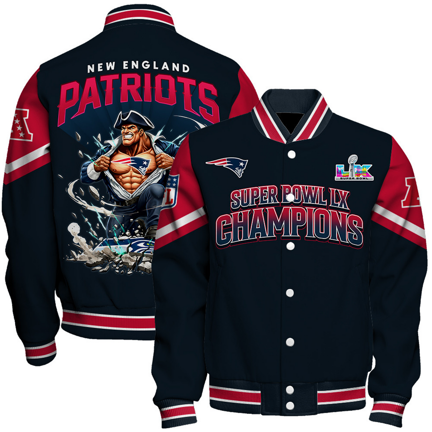 NEP x 2025 AFC Champions Premium Varsity Jacket V7 DATND TANTD