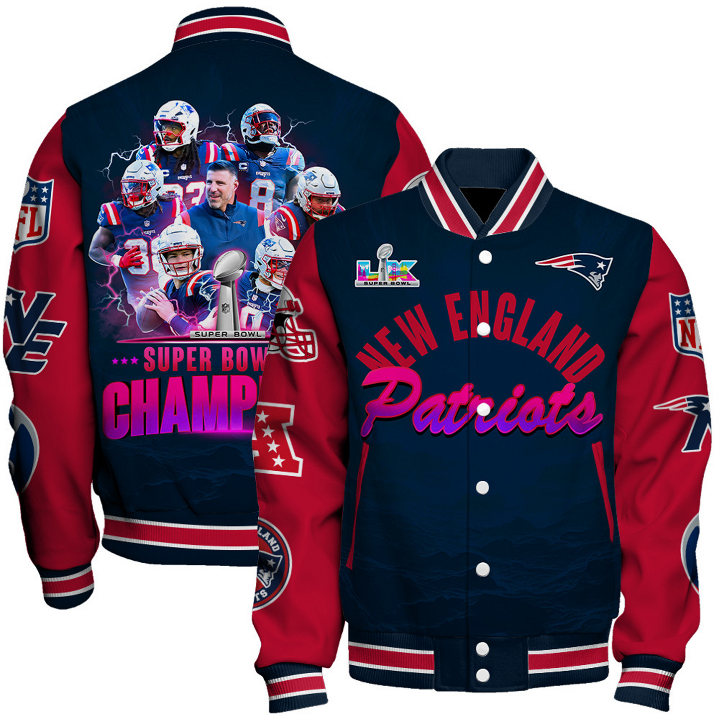 NEP x 2025 AFC Champions Premium Varsity Jacket V9 DATND TANTD