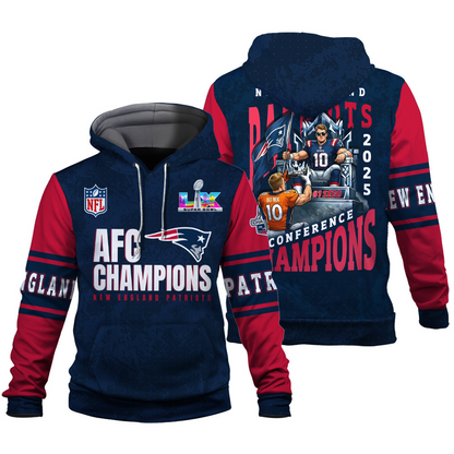 NEP x NFC Conference Champions 3D Hoodie V2 DATND TANTD