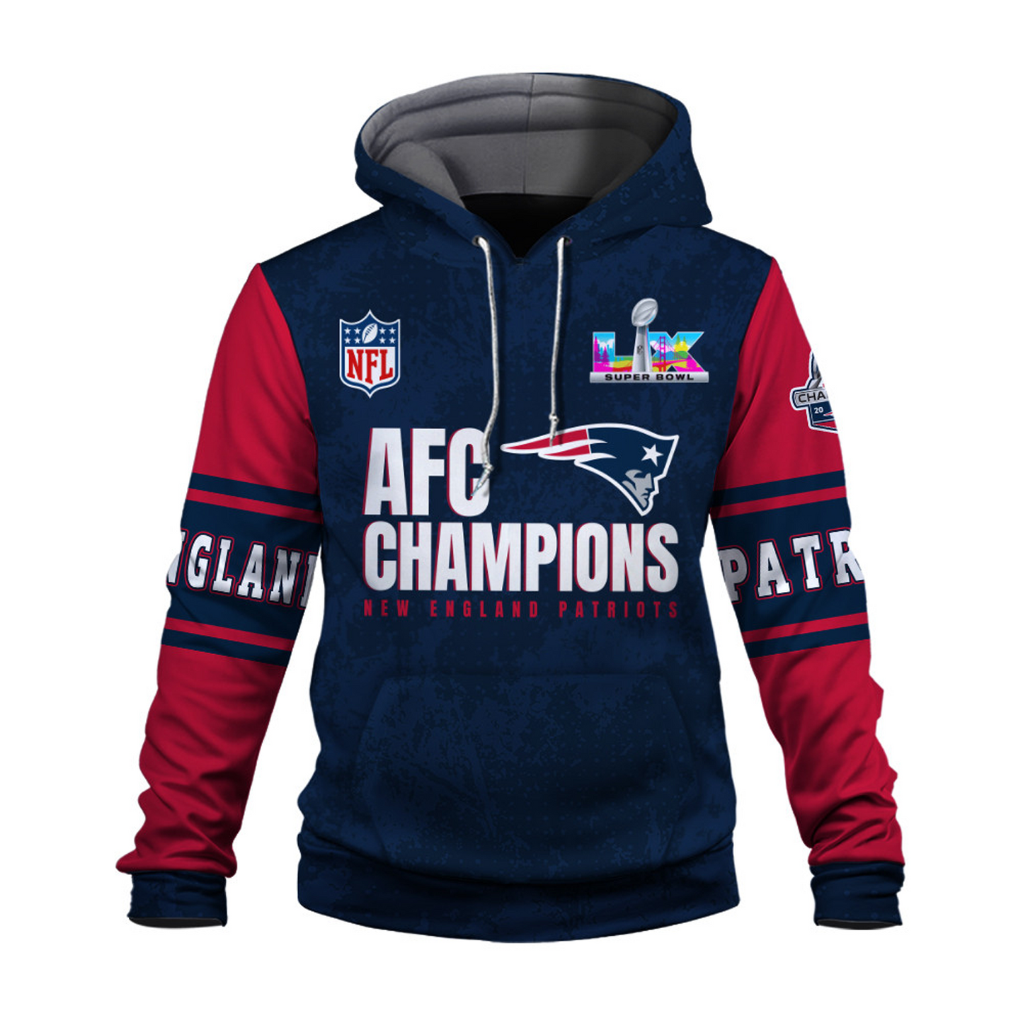 NEP x NFC Conference Champions 3D Hoodie V2 DATND TANTD