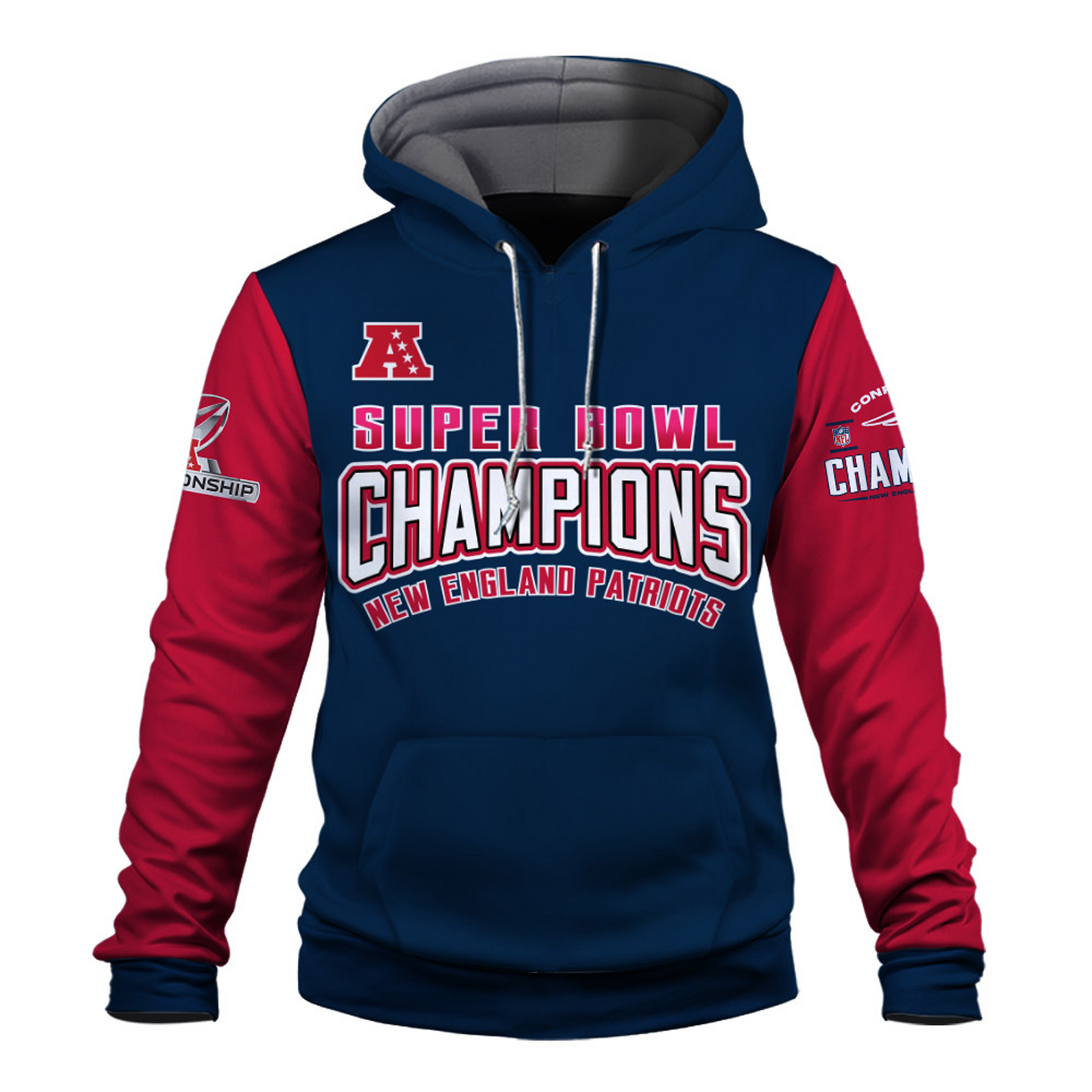 NEP x NFC Conference Champions 3D Hoodie V5 DATND TANTD