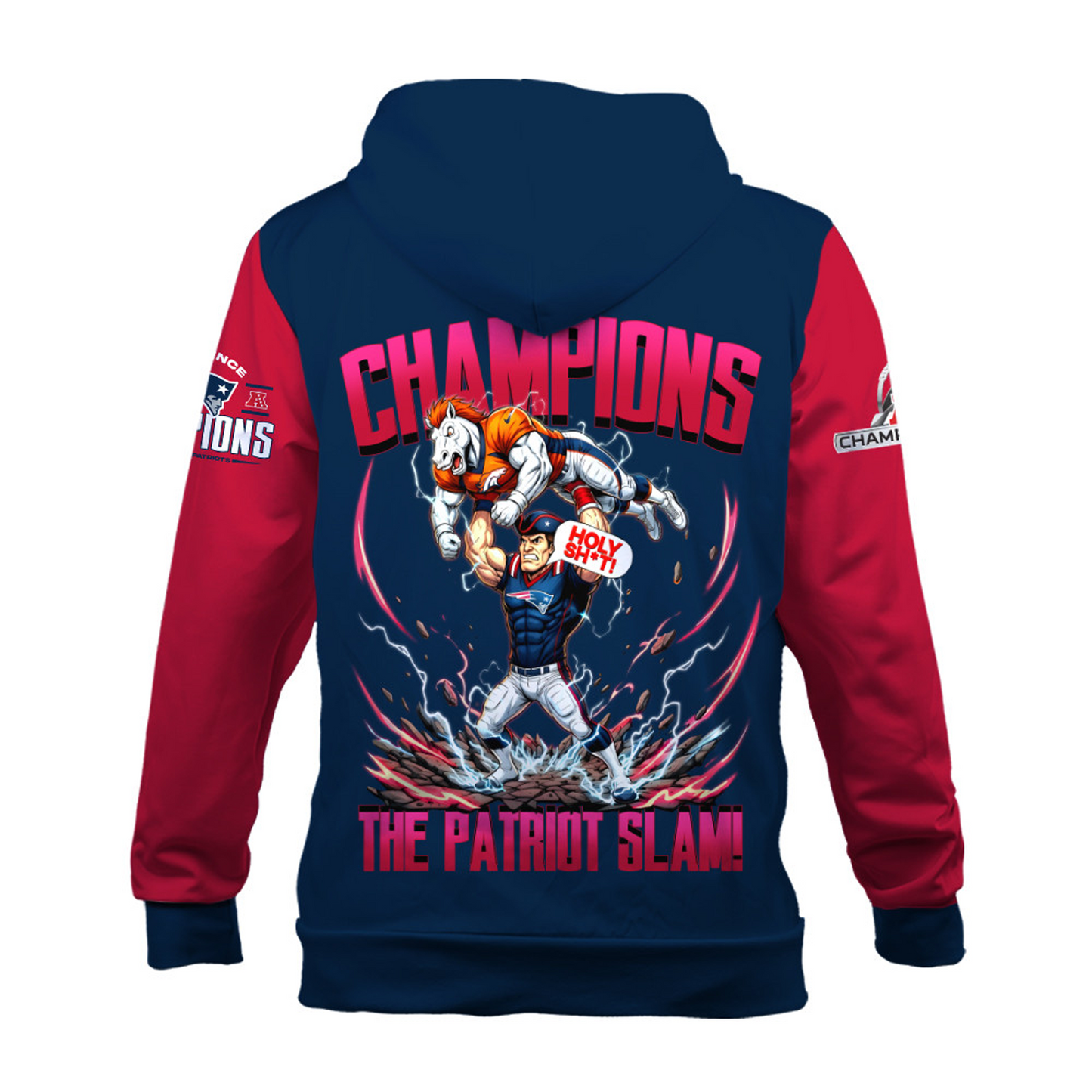 NEP x NFC Conference Champions 3D Hoodie V5 DATND TANTD