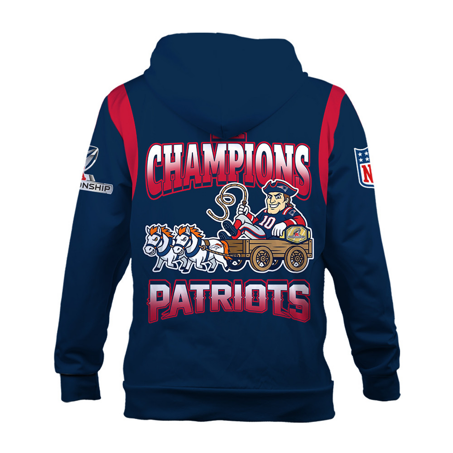 NEP x NFC Conference Champions 3D Hoodie V6 DATND TANTD