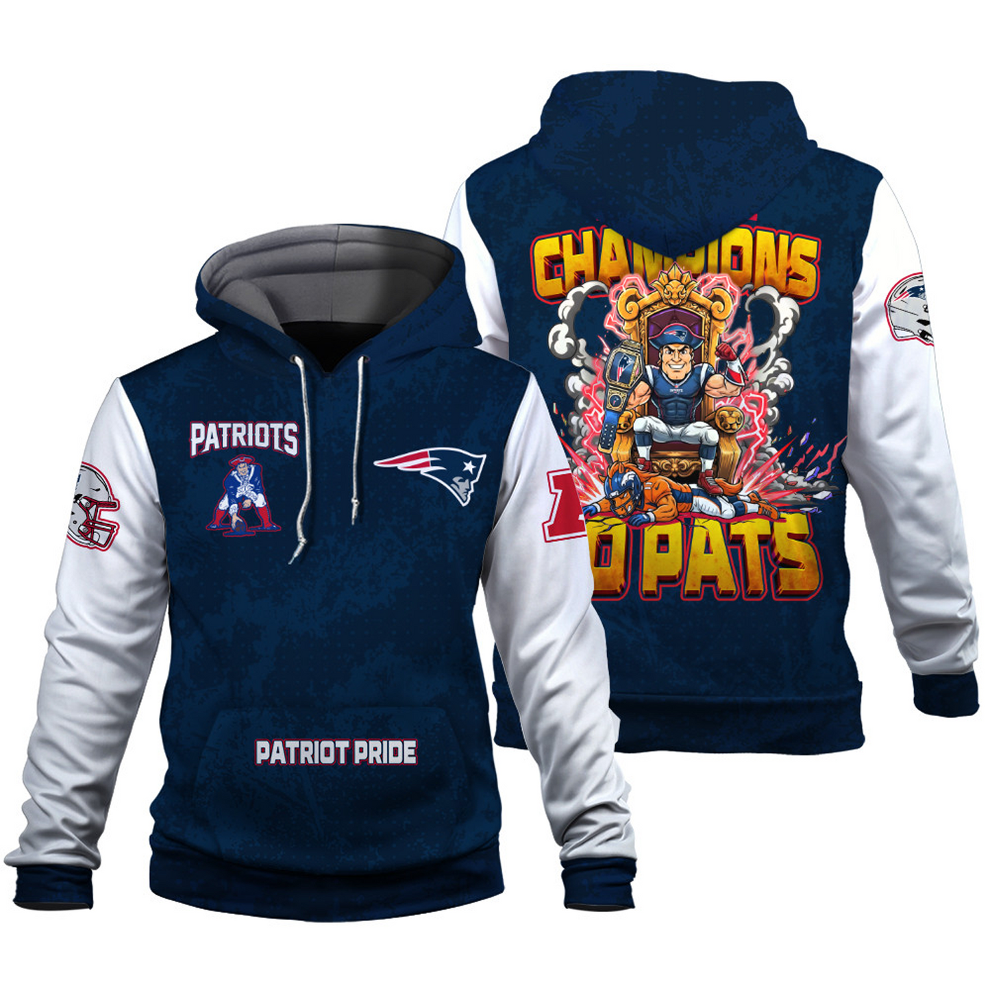 NEP x NFC Conference Champions 3D Hoodie V7 DATND TANTD