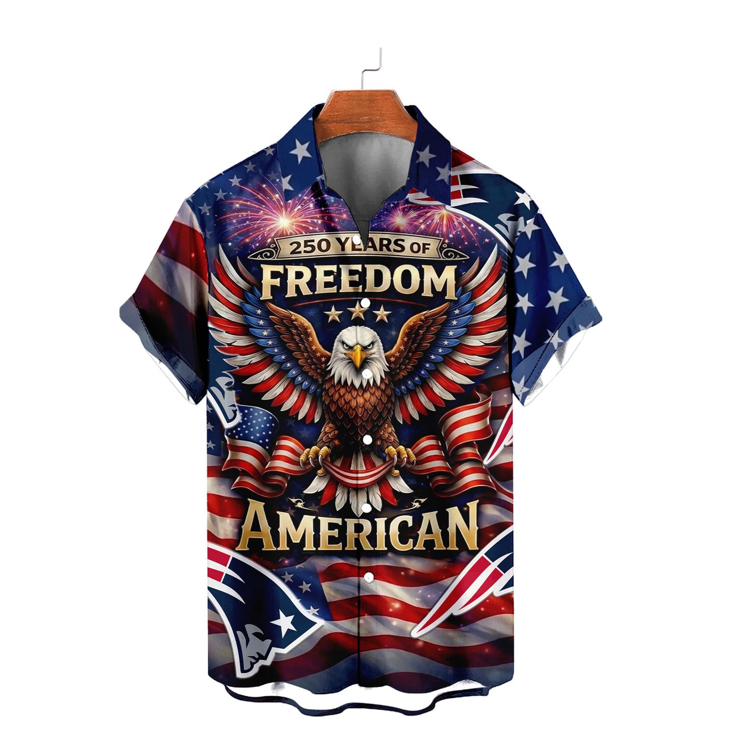 NEP x NFL America 250th Anniversary Eagles Hawaiian Shirt 090626