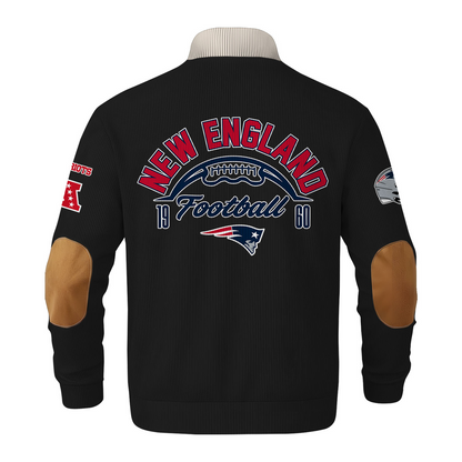 NEP x NFL Football Graphic And Arched Back Lettering Button Sweater V1 DATND TANTD