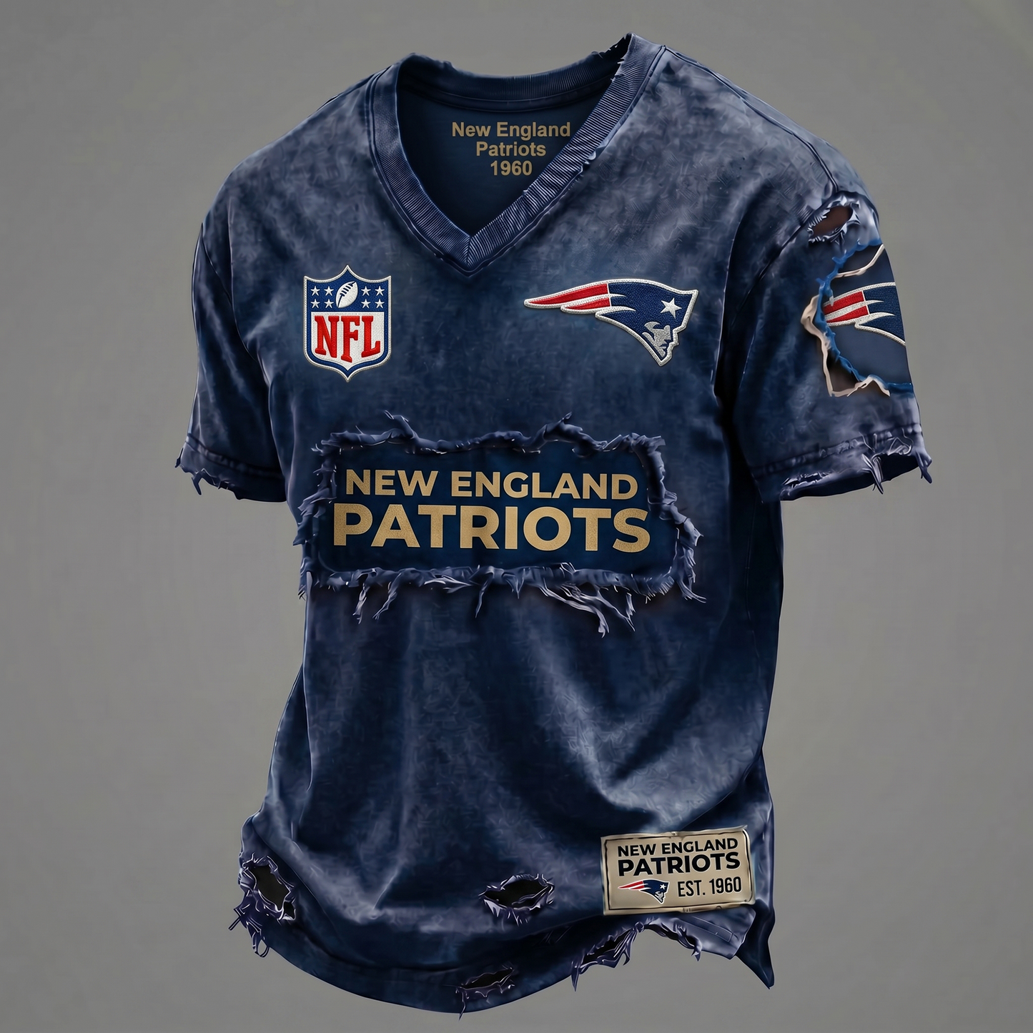 NEP NFL Premium V-Neck T-shirt Gift For Fans 0306 NAK DATND NHT