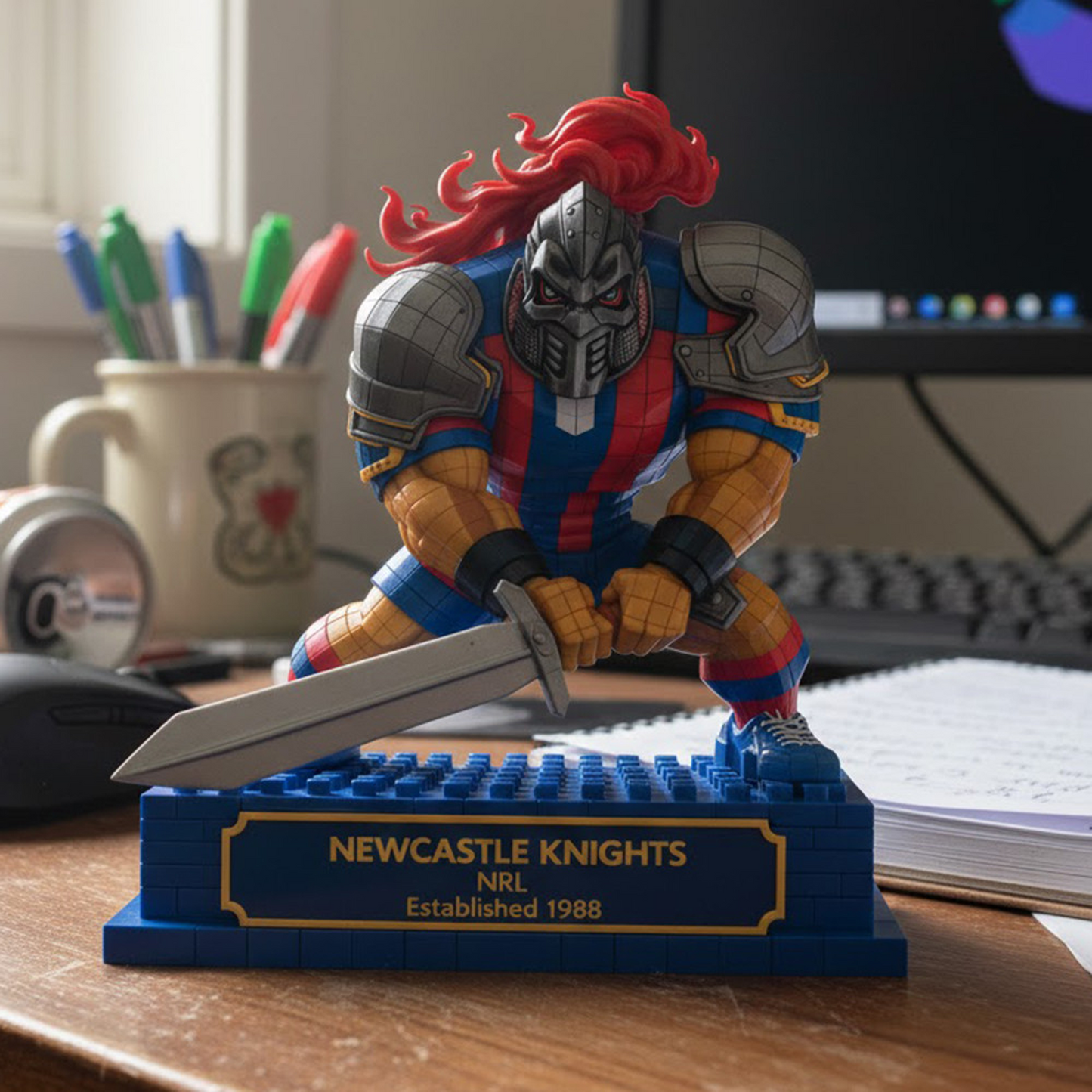 NEW X Premium NRL Special Mascot Acrylic Block Plaque Limited Editions NDT NHT