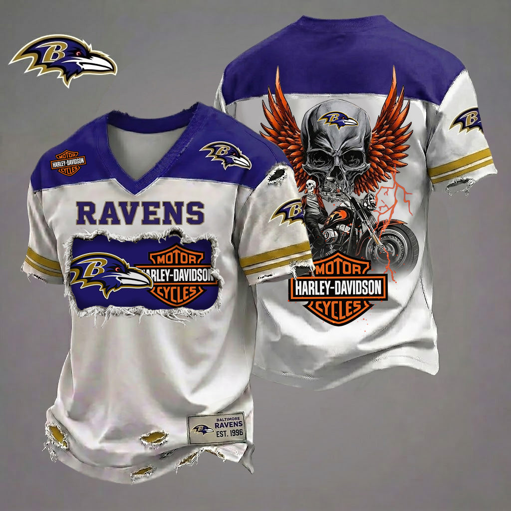 NFL BR x Motorcycle Luxury Classic T-shirt DDT 080626 TTTZ
