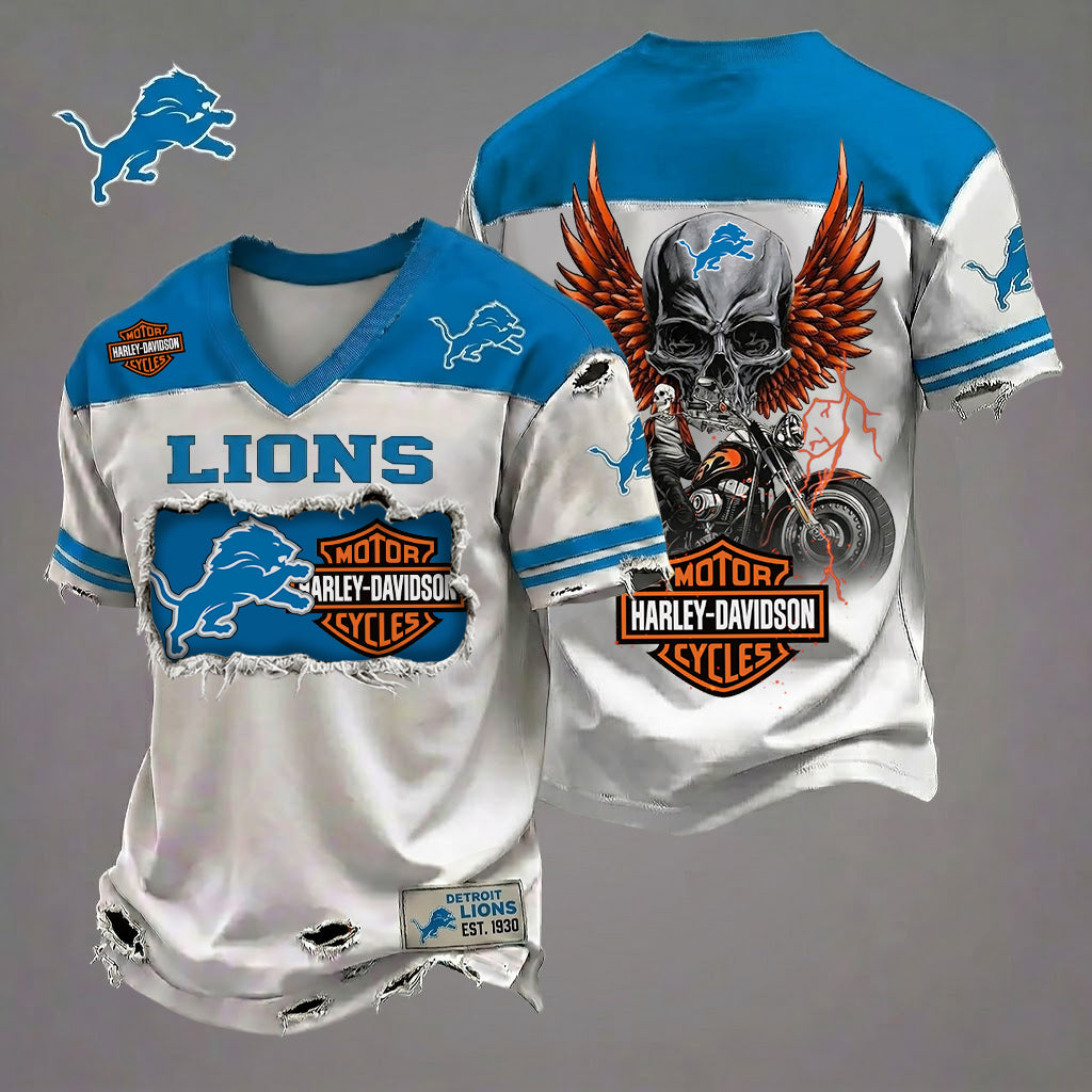NFL DL x Motorcycle Luxury Classic T-shirt DDT 080626 TTTZ