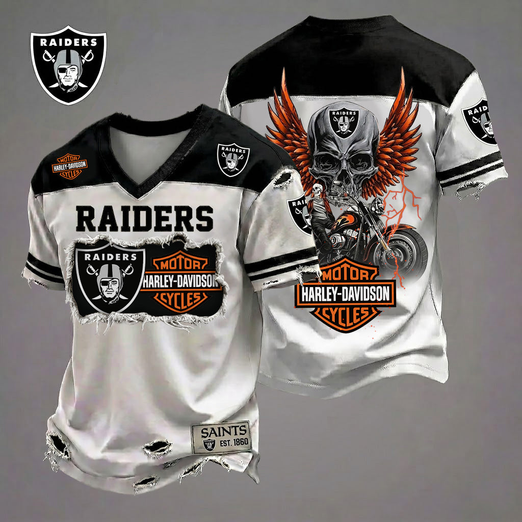NFL LVR x Motorcycle Luxury Classic T-shirt DDT 080626 TTTZ