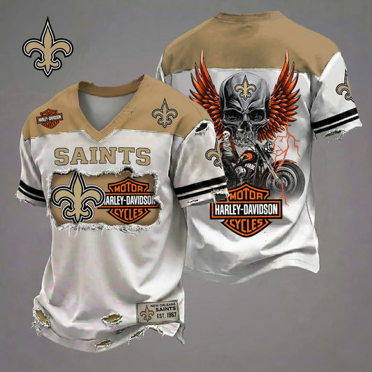 NFL NOS x Motorcycle Luxury Classic T-shirt DDT 080626 TTTZ