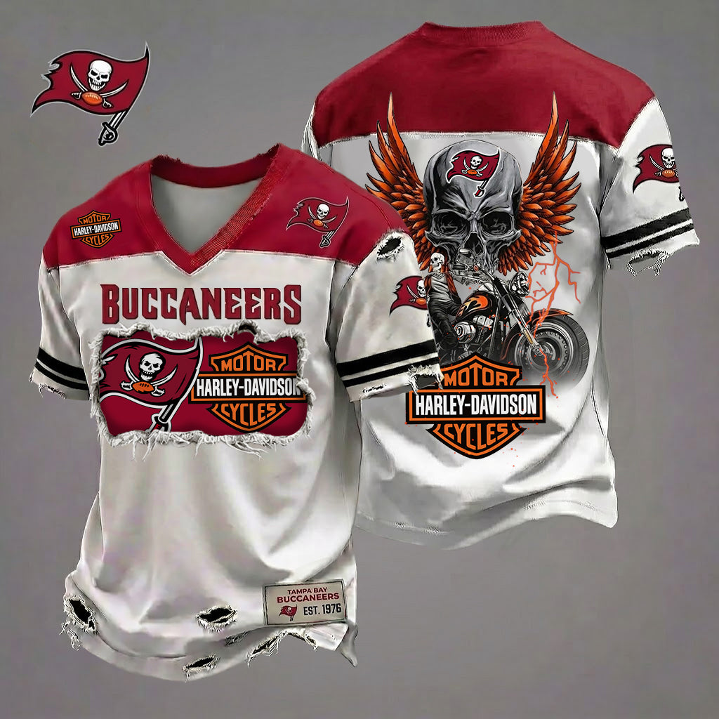 NFL TBB x Motorcycle Luxury Classic T-shirt DDT 080626 TTTZ