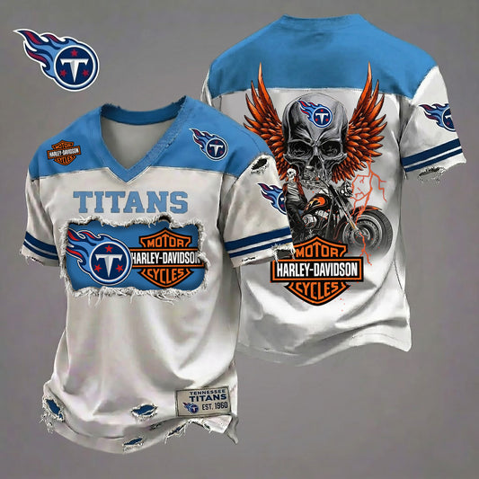 NFL TT x Motorcycle Luxury Classic T-shirt DDT 080626 TTTZ