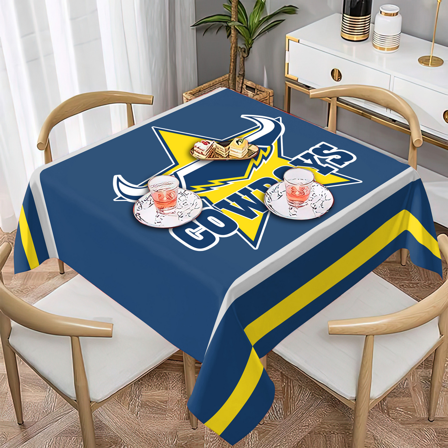 NGL Premium NRL Square Tablecloth For Fan NDT NHT