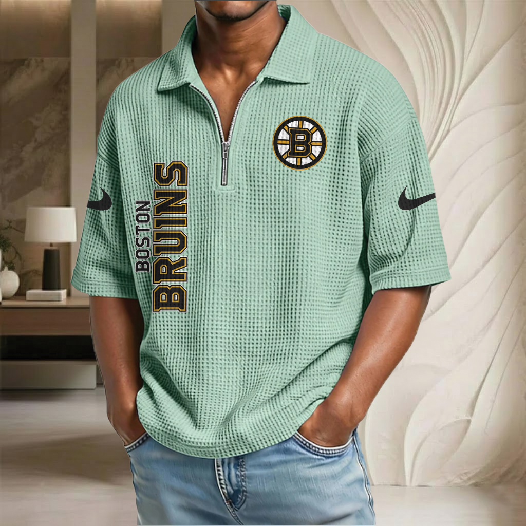 NHL x BB Waffle Half-Zip Polo Shirt HLP 070326 HLPHUONG