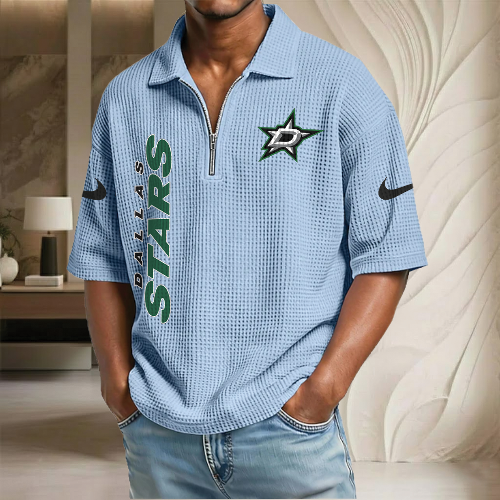 NHL x DS Waffle Half-Zip Polo Shirt HLP 070326 HLPHUONG