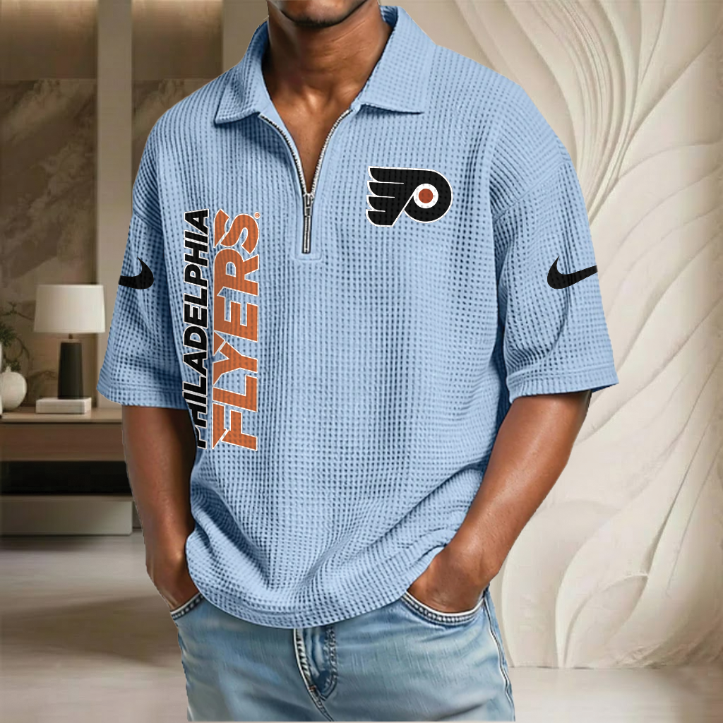 NHL x PF Waffle Half-Zip Polo Shirt HLP 070326 HLPHUONG