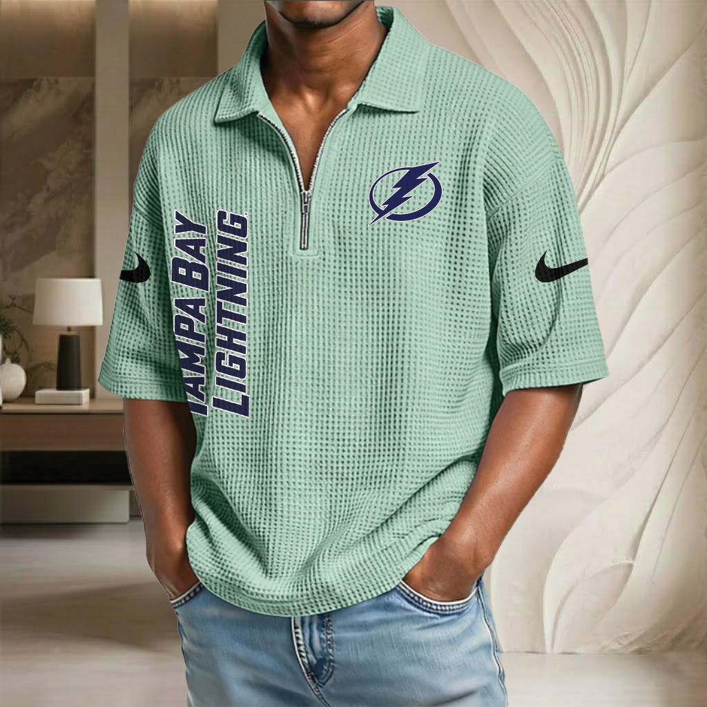 NHL x TBL Waffle Half-Zip Polo Shirt HLP 070326 HLPHUONG