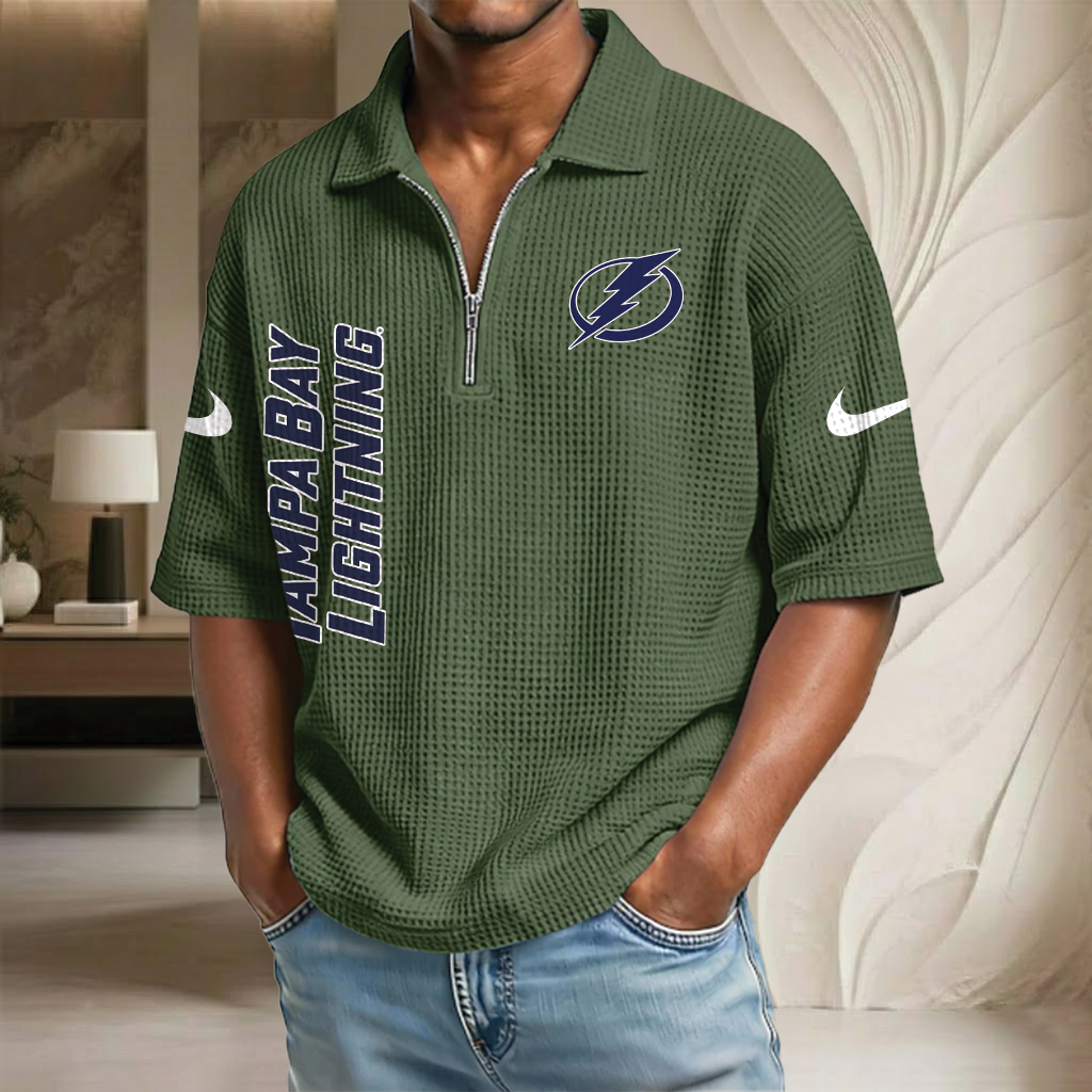 NHL x TBL Waffle Half-Zip Polo Shirt HLP 070326 HLPHUONG