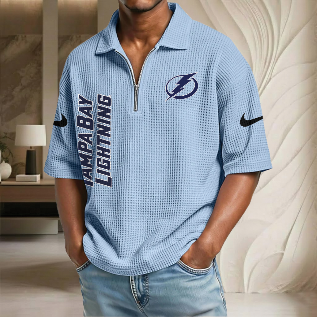 NHL x TBL Waffle Half-Zip Polo Shirt HLP 070326 HLPHUONG