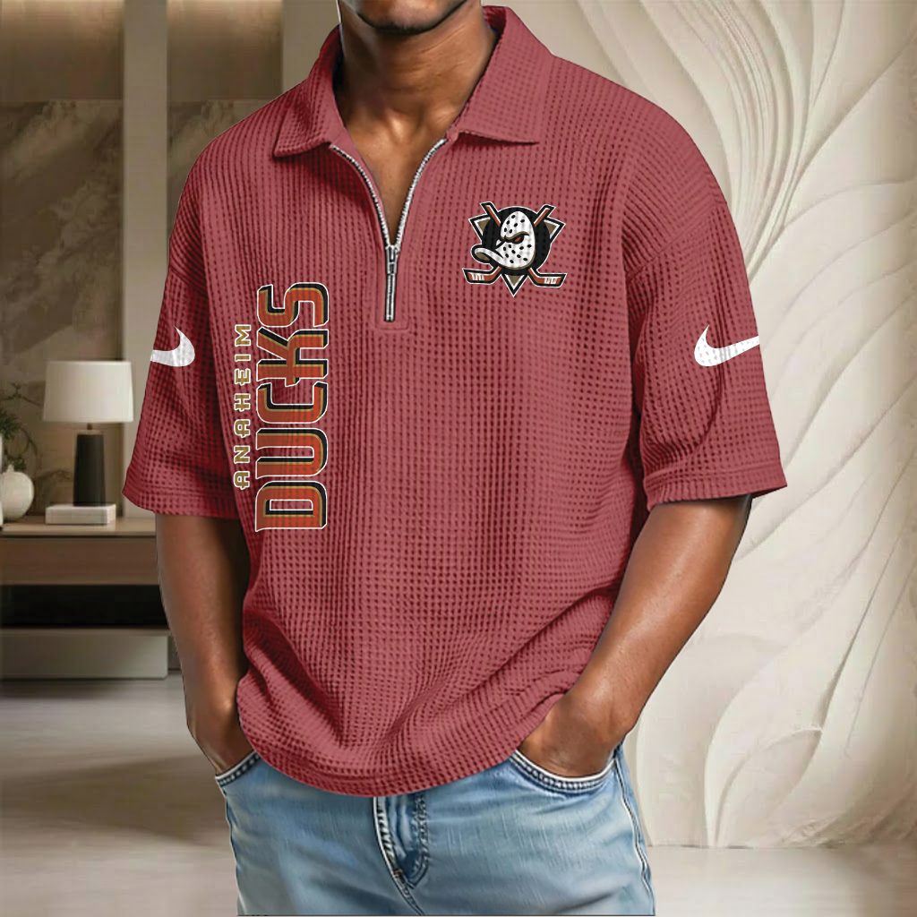 NHL x AD Waffle Half-Zip Polo Shirt HLP HLPHUONG