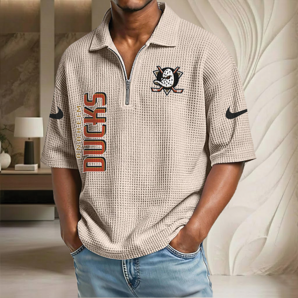 NHL x AD Waffle Half-Zip Polo Shirt HLP HLPHUONG