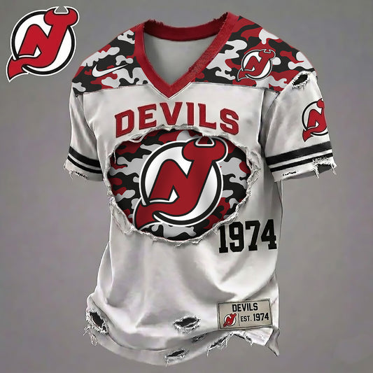 NJD x NHL Luxury Camo Classic T-shirt DDT 020626 TTTZ