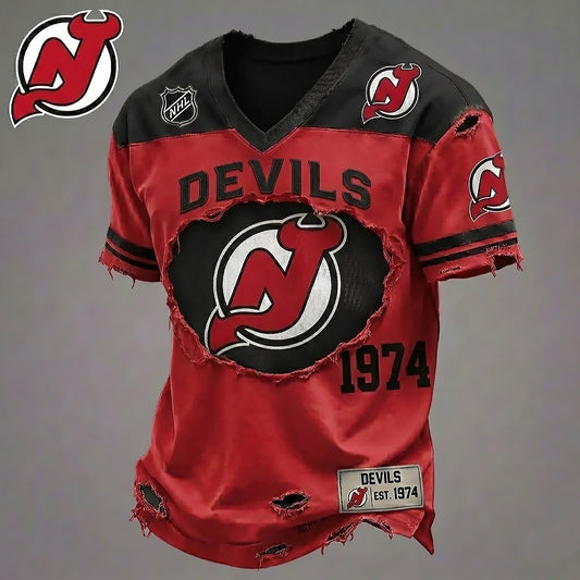 NJD x NHL Luxury V6 Classic T-shirt DDT 040626 TTTZ