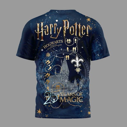 NOS Premium NFL Harry Potter 25 Years Of Magic 3D Shirt DDT CTND