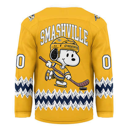 NP Premium NHL Snoopy Personalized Hockey Jersey DDT CTND