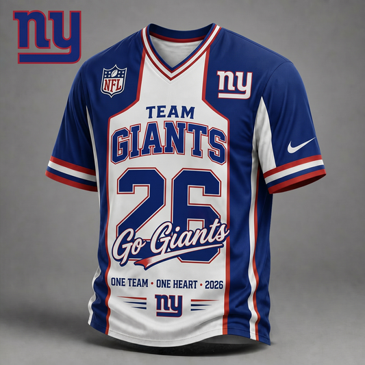 NYG Premium NFL Team Pride V-Neck Jersey DDT  010626 HLPHUONG