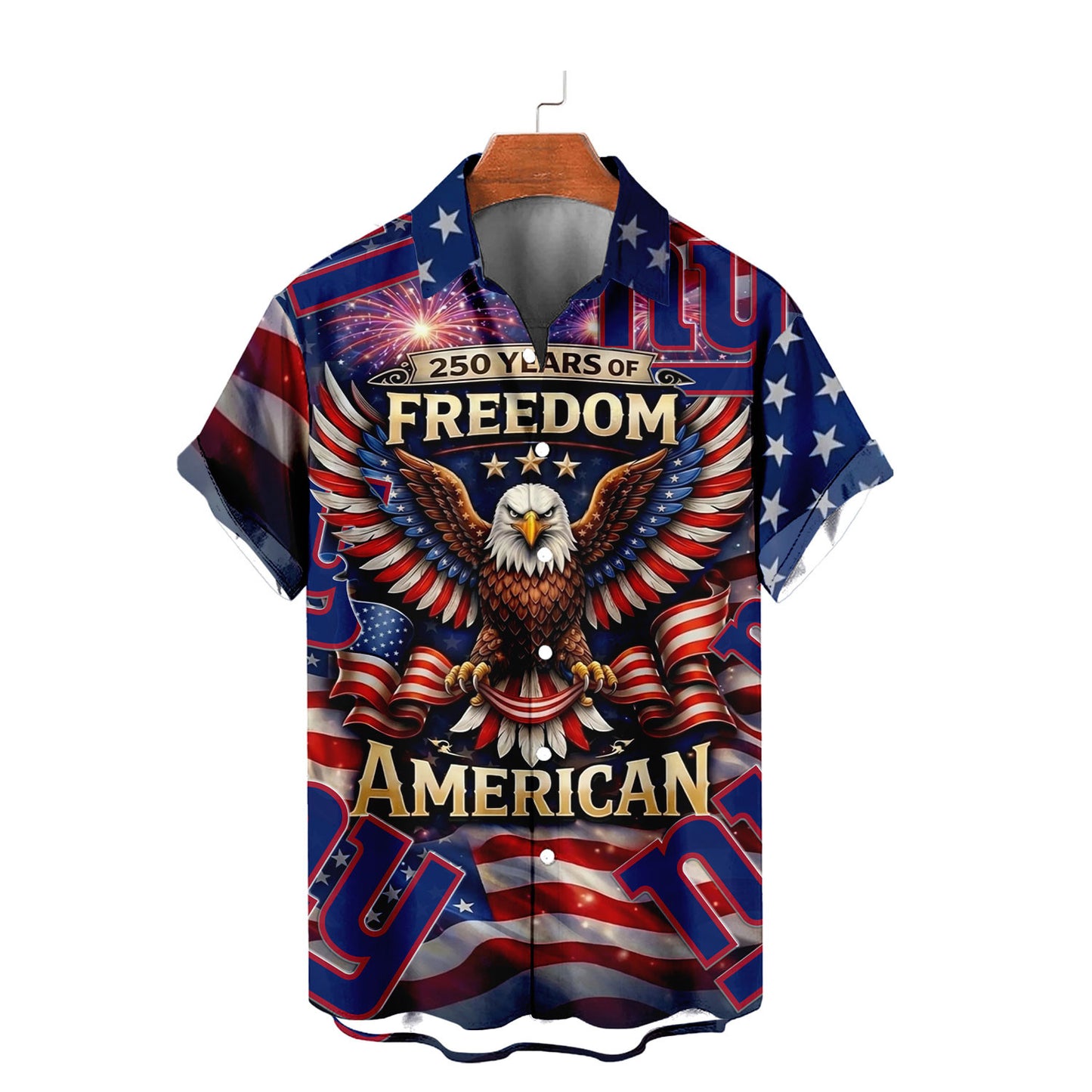 NYG x NFL America 250th Anniversary Eagles Hawaiian Shirt 090626