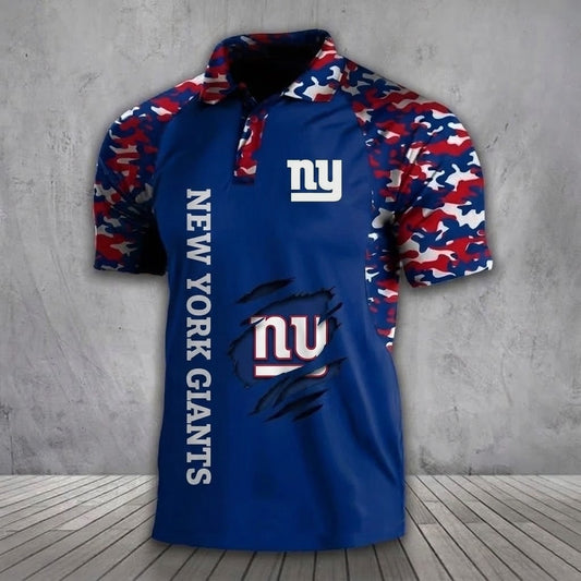 NYG x NFL Premium Camouflage Polo DDT TTTZ