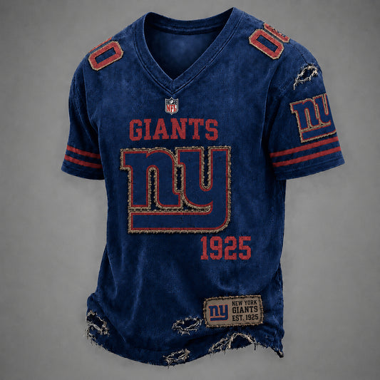NYG x NFL Premium V-neck Shirt 230626