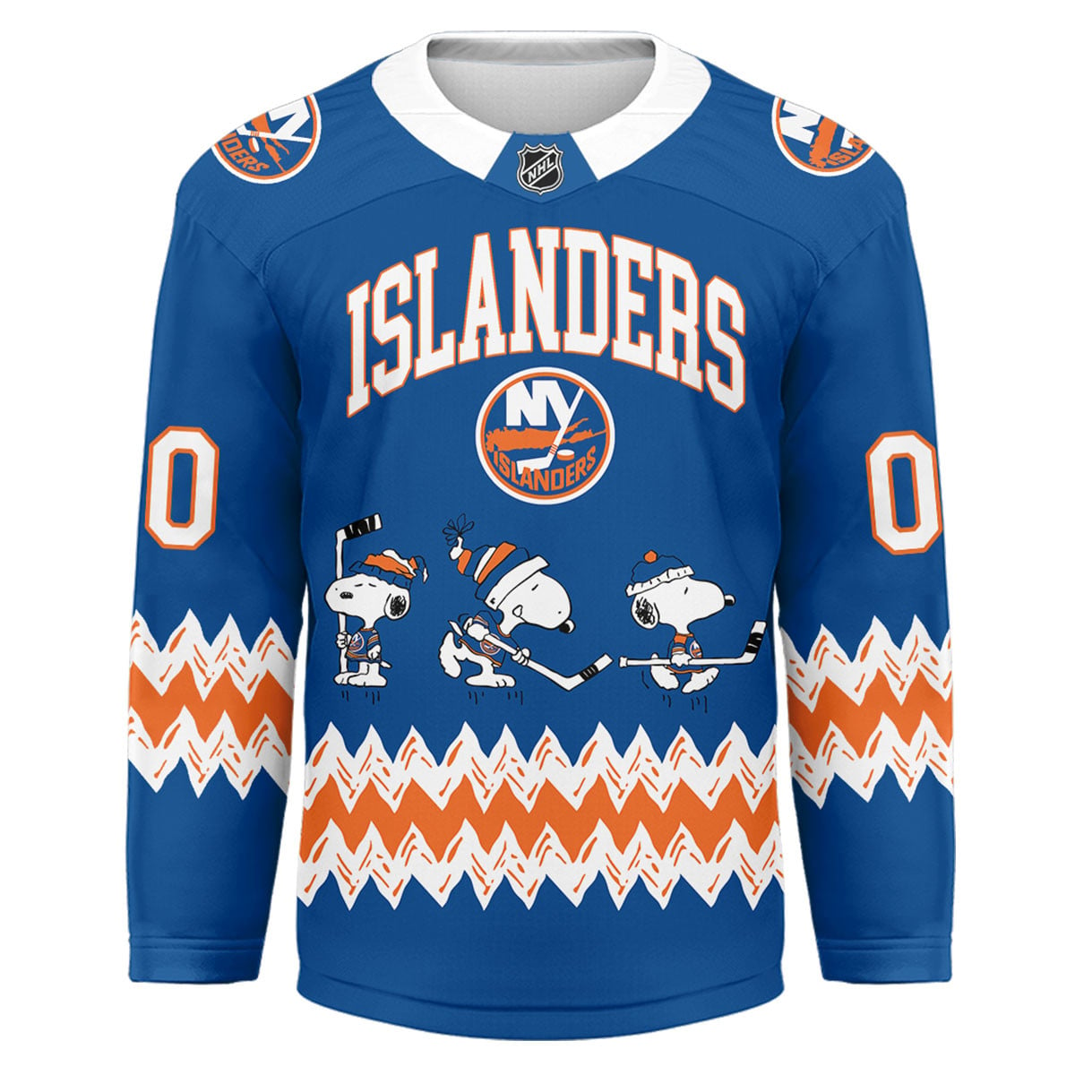 NYI Premium NHL Snoopy Personalized Hockey Jersey DDT CTND
