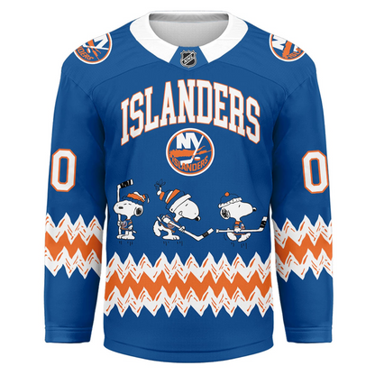 NYI Premium NHL Snoopy Personalized Hockey Jersey DDT CTND