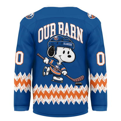 NYI Premium NHL Snoopy Personalized Hockey Jersey DDT CTND