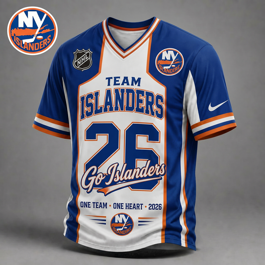 NYI Premium NHL Team Pride V-Neck Jersey DDT  010626 HLPHUONG