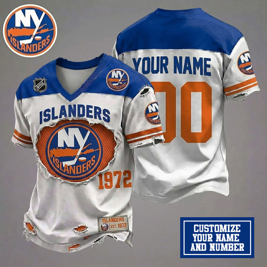 NYI x Customize NHL Luxury Classic T-shirt DDT 010626 TTTZ