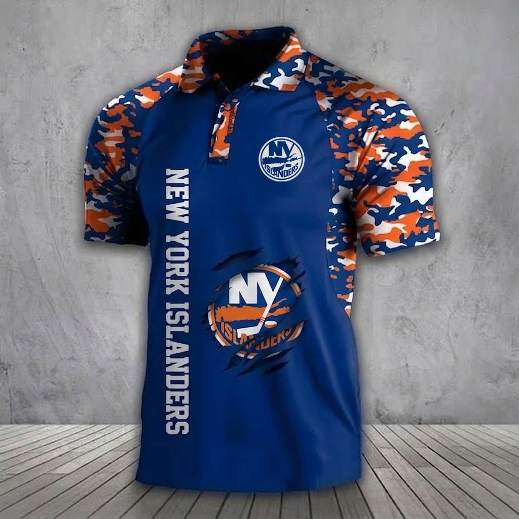 NYI x NHL Premium Camouflage Polo DDT TTTZ